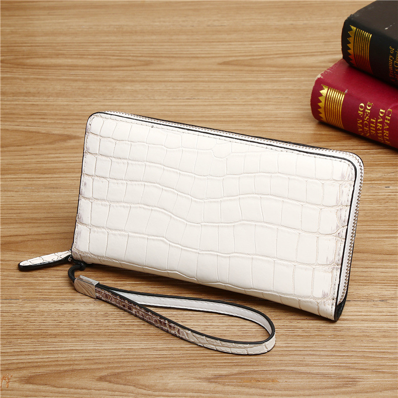 Premium Herren Clutch Aus Echtem Krokodil-leder Mit Handschlaufe_voghion.com