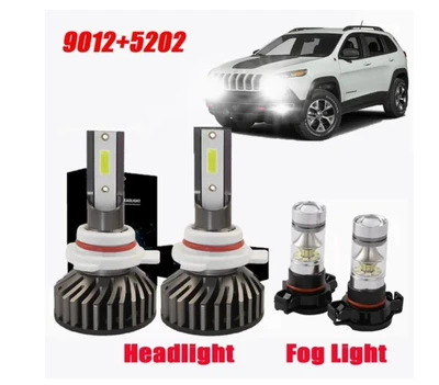 Tcyato Cross-Border Hot-Selling Led Ön faralar - f2-cob-9012-2-each-diamond-fog-lights-5202-2-pieces