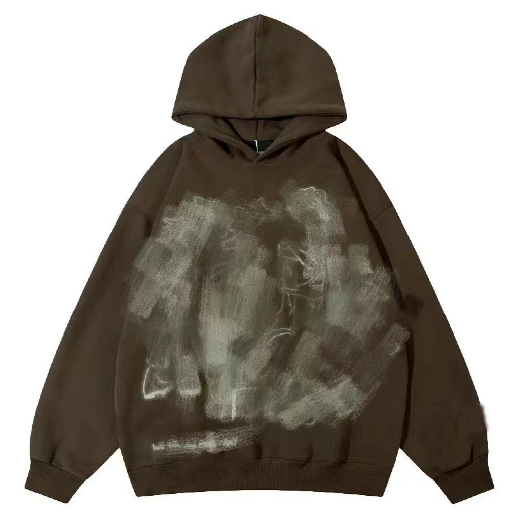 Demi-season Hoody, Retro Hip‑Hop Sweatshirt, Relaxed Fit, Sizes S–XXL