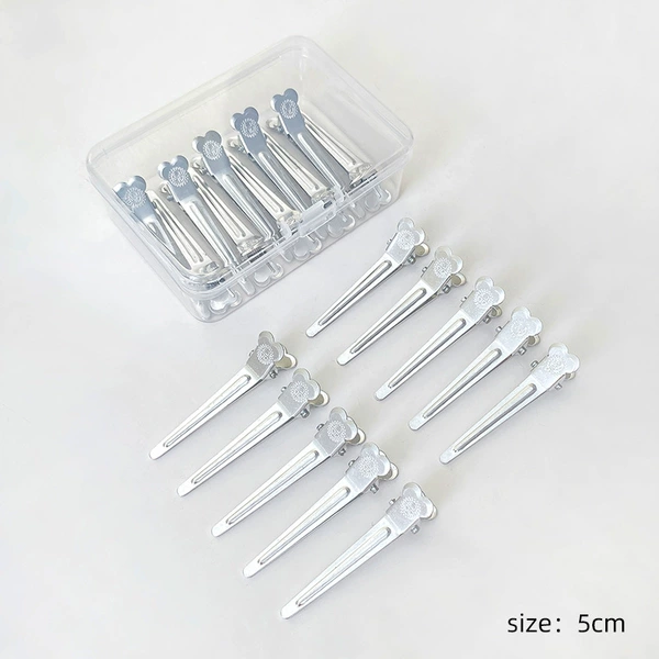 6#Silver duckbill clip 10 [boxed]