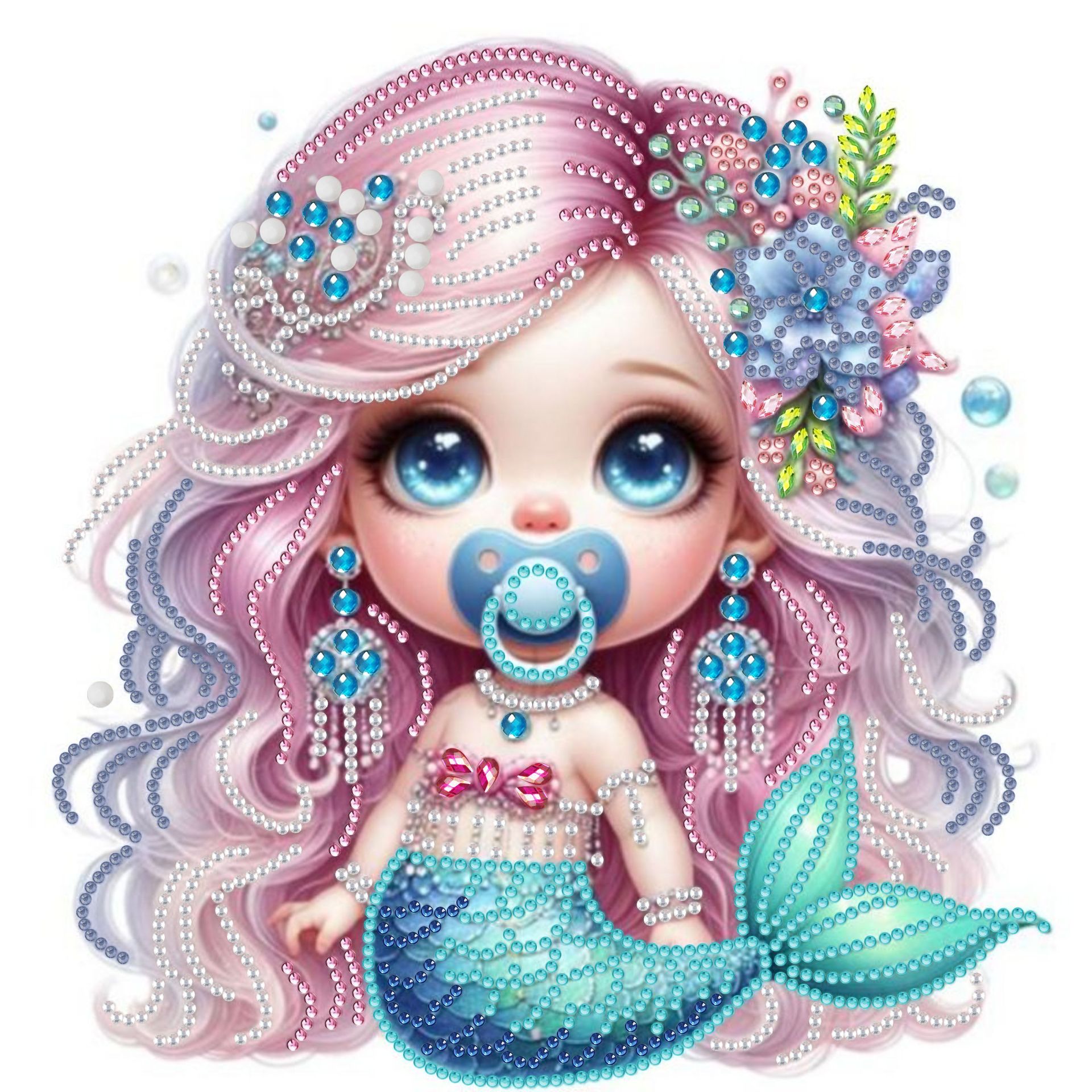 Pintura de Diamantes 5D con Forma Irregular de Princesa de Fantasía, Pintura de Diamantes DIY, Pintura de Diamantes con Puntos de Cristal, 30×30