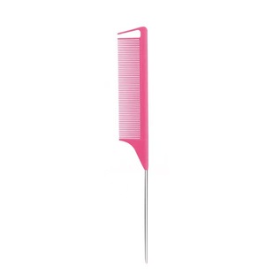 Factory Direct Cross-border Amazon Colorful Hook Hair Highlights Steel Needle Comb Pointed Tail Comb