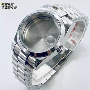 Rolex Log Watch Case Three-Piece Set Yacht 2824 Watch Case Full Set Nh35 Watch Case Stainless Steel Watch Case Factory