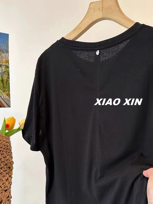 プラスサイズ 120kg クロスボーダー韓国夏スタイルスリットボタン無地半袖 Tシャツレディースデザイントップス|undefined