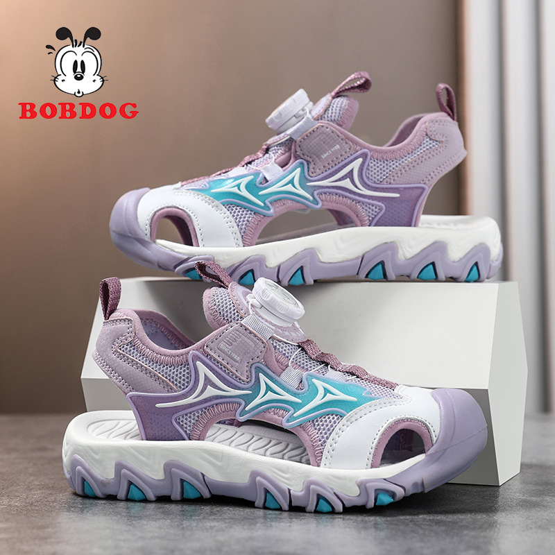 Babudou zapatos para niños sandalias Baotou para niños 2025 verano nuevo estilo sandalias deportivas para niños antideslizantes de suela suave para niños