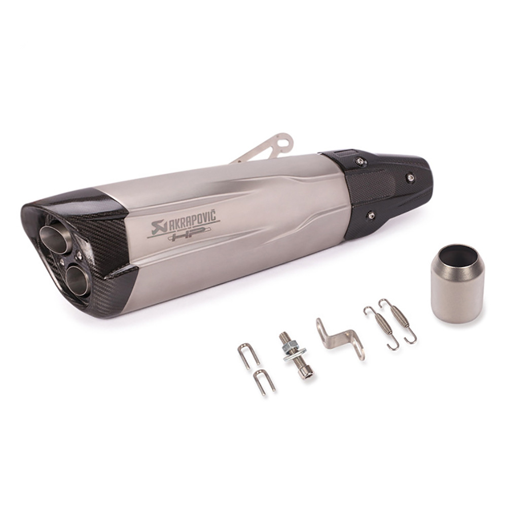 Universal motorcycle modified exhaust pipe carbon fiber tail section shaped forza350 xmax300 spring wind 800MT