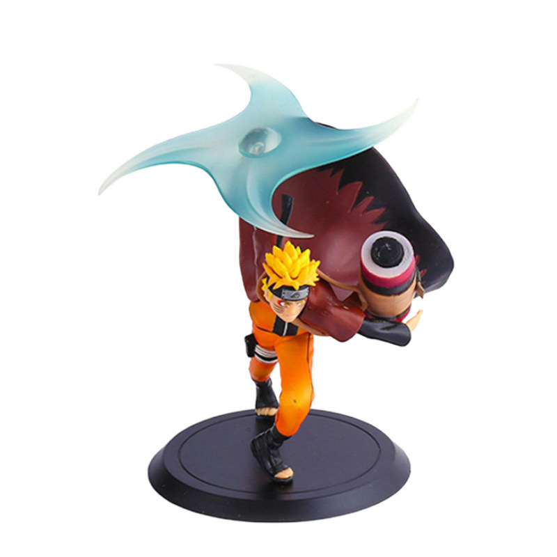 나루토 손으로 만든 소용돌이 나루토 장식품 2 세대 다밍 맨 인형 PVC 장난감 공장 재고