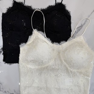 68108 Vest Underwear Small Breast Push up Sexy Lace Non-Slip Seamless Beauty Back Adjustable Bra Half