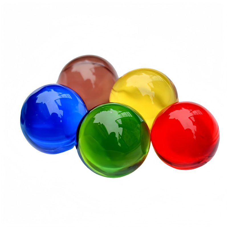 Fabricante de bolas de luz de colores transparentes en stock, bolas de cristal, decoración artística, artesanías, bolas de vidrio al por mayor image 3
