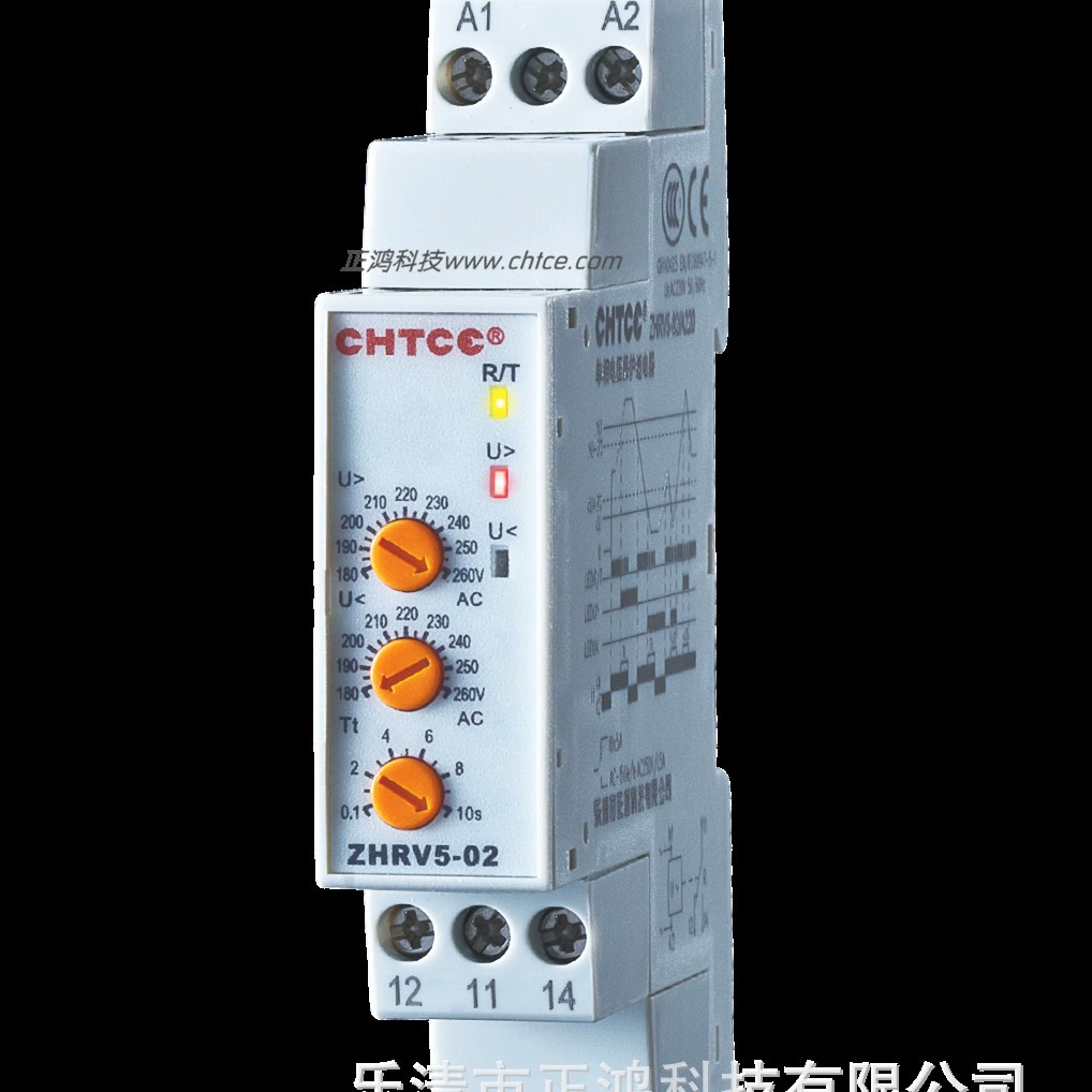 Реле перенапряжения, Однофазное, Zhenghong ZHRV5-02 (Schneider)
