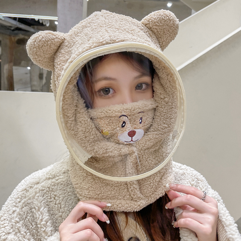 성인모델-[곰자수마스크]-라이트카키