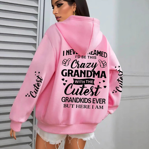 Letter Print Hooded Sweatshirt Fleece Sweatshirt Men's and Women's Clothing Athletic Hoodies