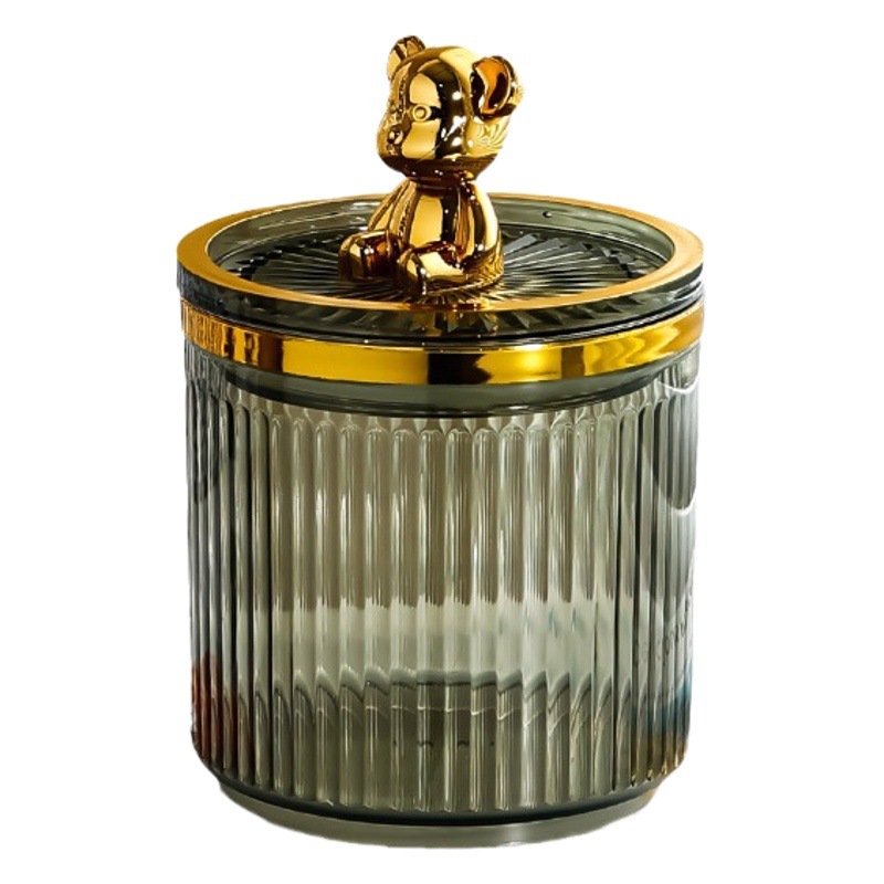 Luz de lujo hisopo de algodón cosmético caja de algodón caja de almacenamiento hogar de alta gama de hilo de algodón hisopo de algodón caja de hilo