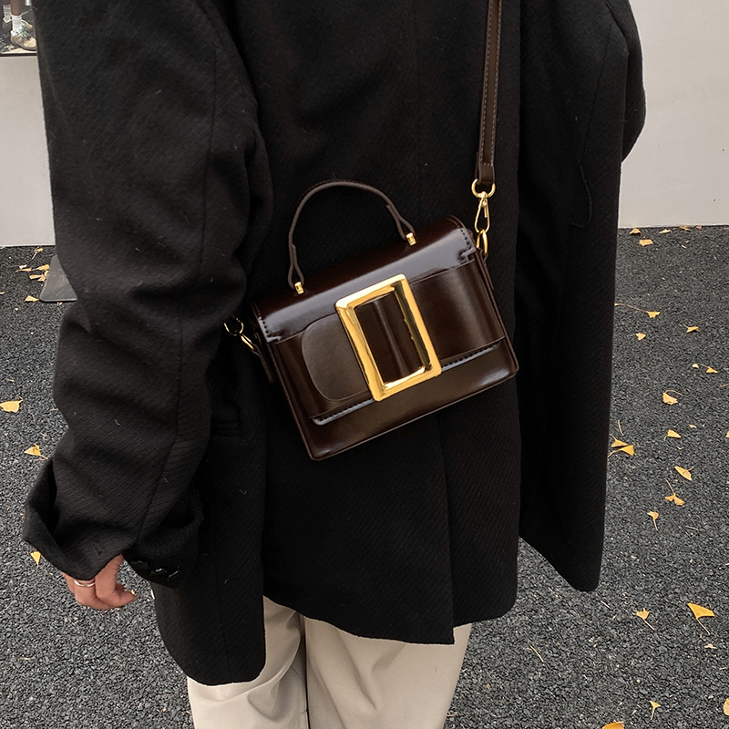 2026 nuevo bolso de mujer esmaltado alta sensación retro bolso de hombro al por mayor