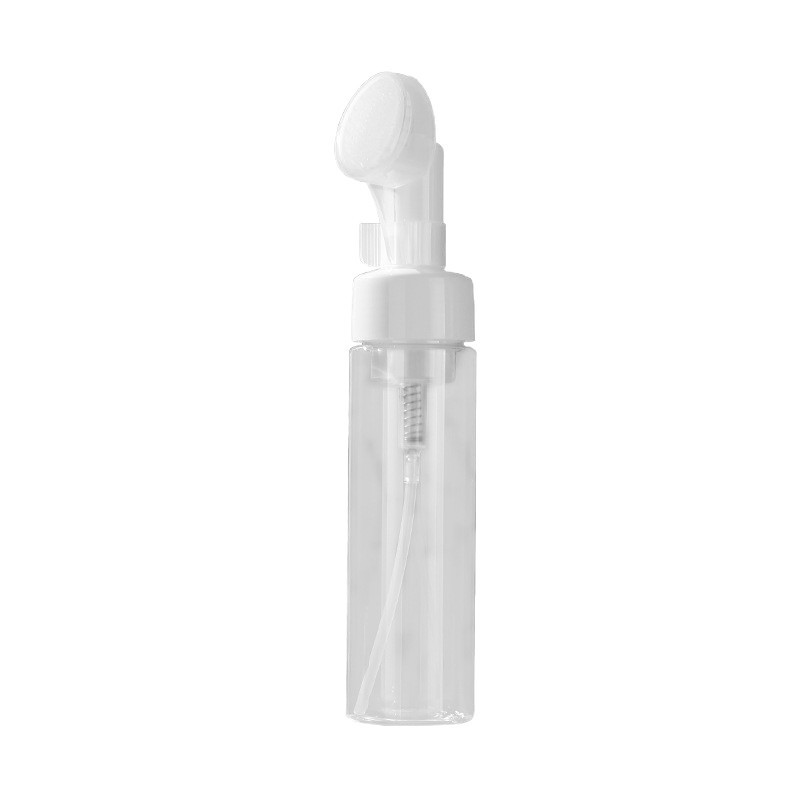 Botella espumosa de mousse de limpieza facial, botella de espuma de presión, botella vacía de espuma de limpieza facial portátil, champú de viaje