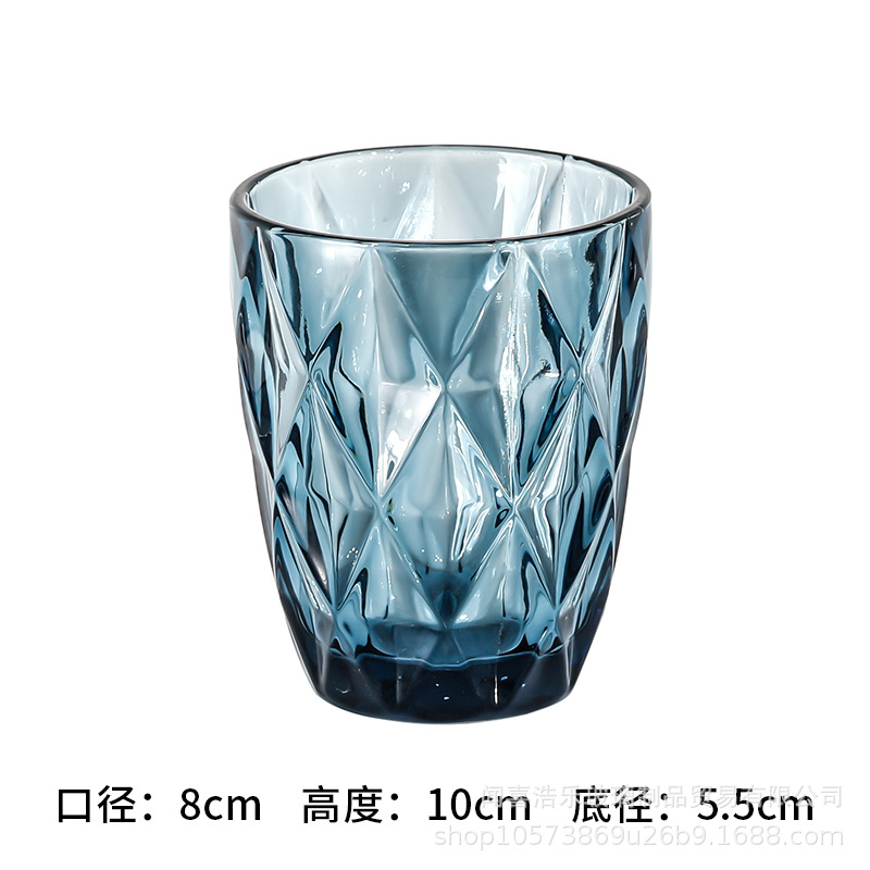 Color para el hogar del hotel en forma de diamante al por mayor color primario taza de agua gruesa taza de enjuague bucal del hotel taza de jugo taza de cepillo de dientes taza de cerveza