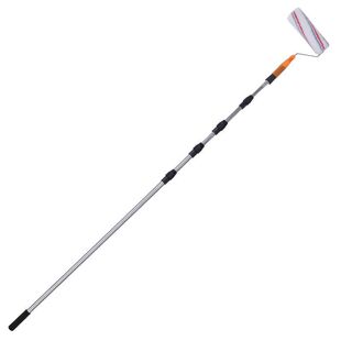 Stainless steel lengthened thick latex paint roller brush telescopic rod paint paint brush wall tool brush wall god zhizhe