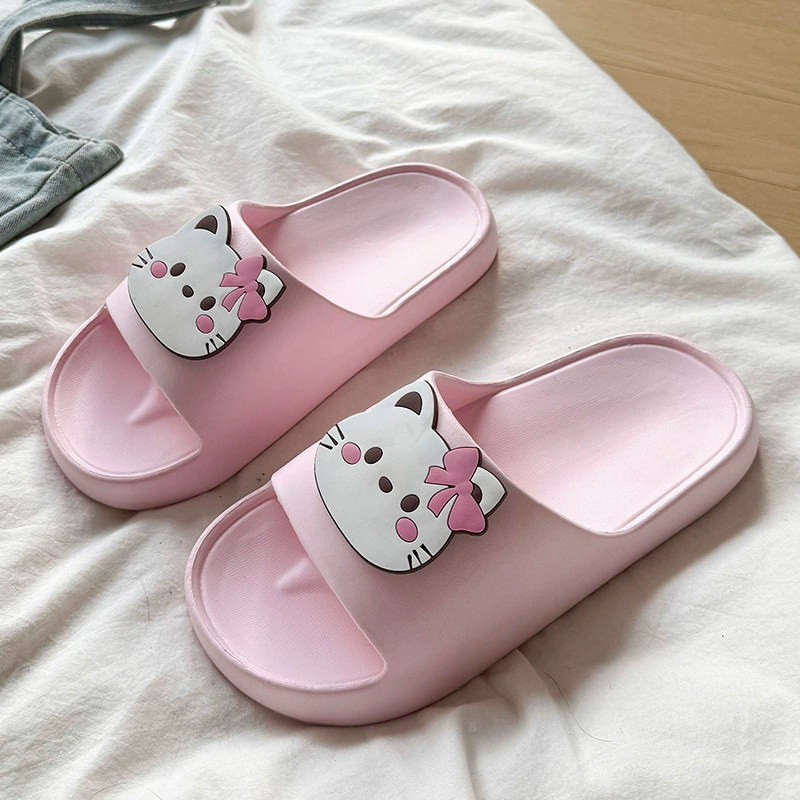 Женские тапочки-кошки, летняя верхняя одежда, женские шлепанцы, новые тапочки из ЭВА, домашние сандалии на мягкой подошве, мужские сандалии, женские сандалии