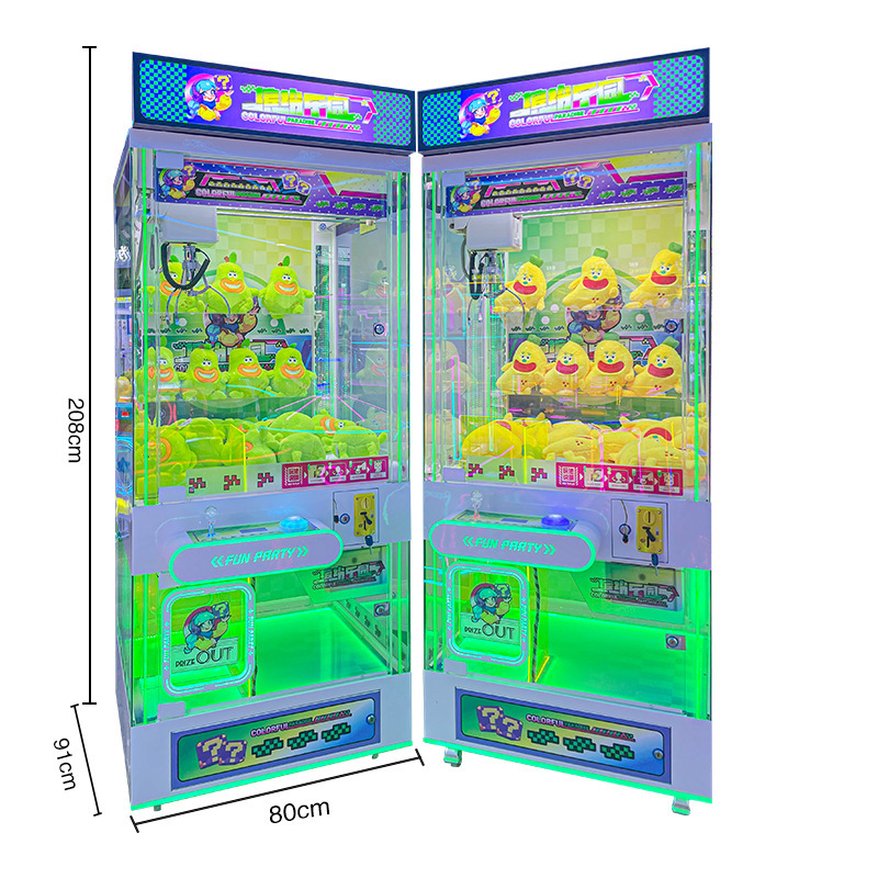 Máquina de garras para uso comercial pequeño código de escaneo interior máquina de muñecas de captura de ciudad de videojuegos máquina de garras grande