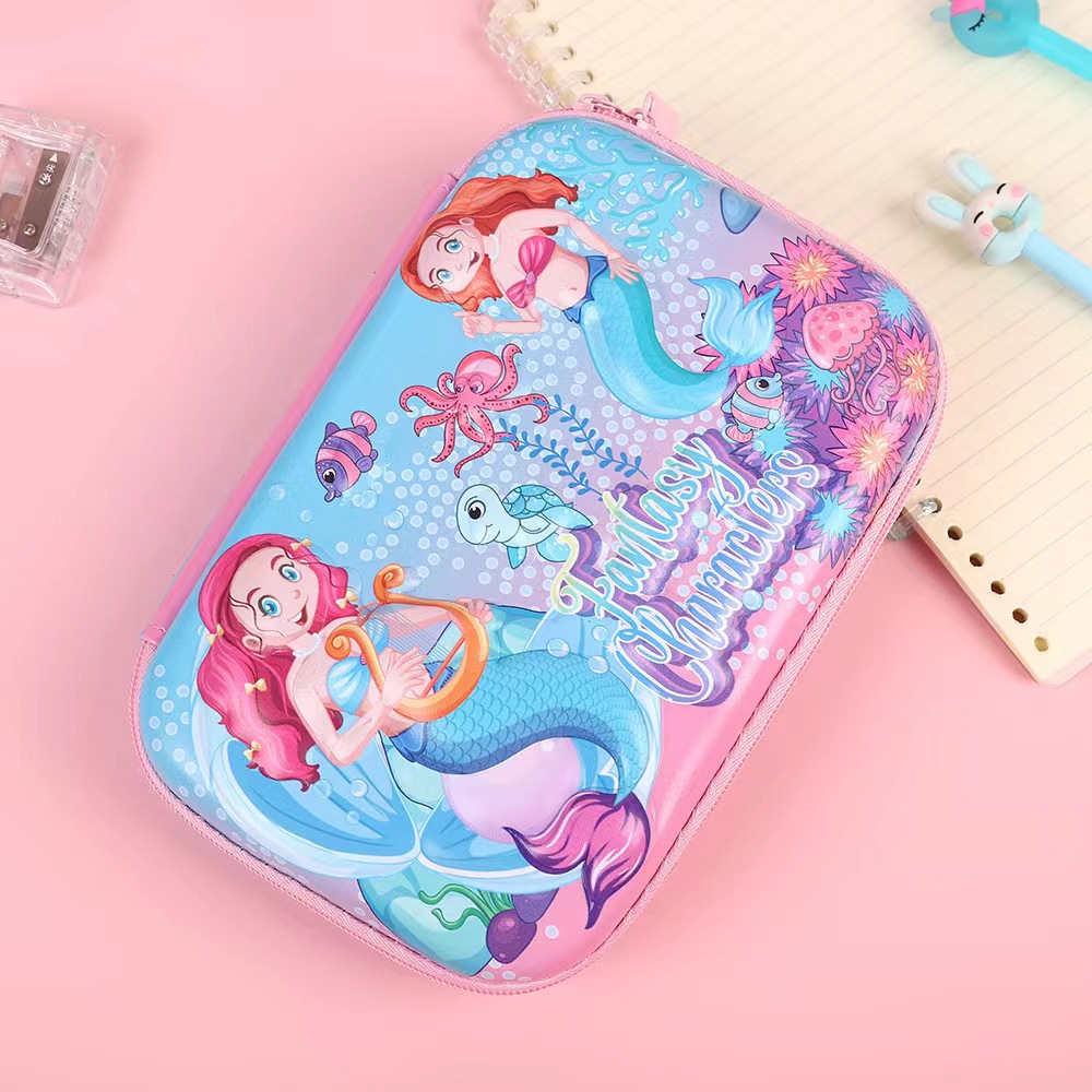 Caja de papelería 3D de dibujos animados de gran capacidad EVA lápiz caso niños lápiz caso multifuncional de múltiples capas de papelería al por mayor