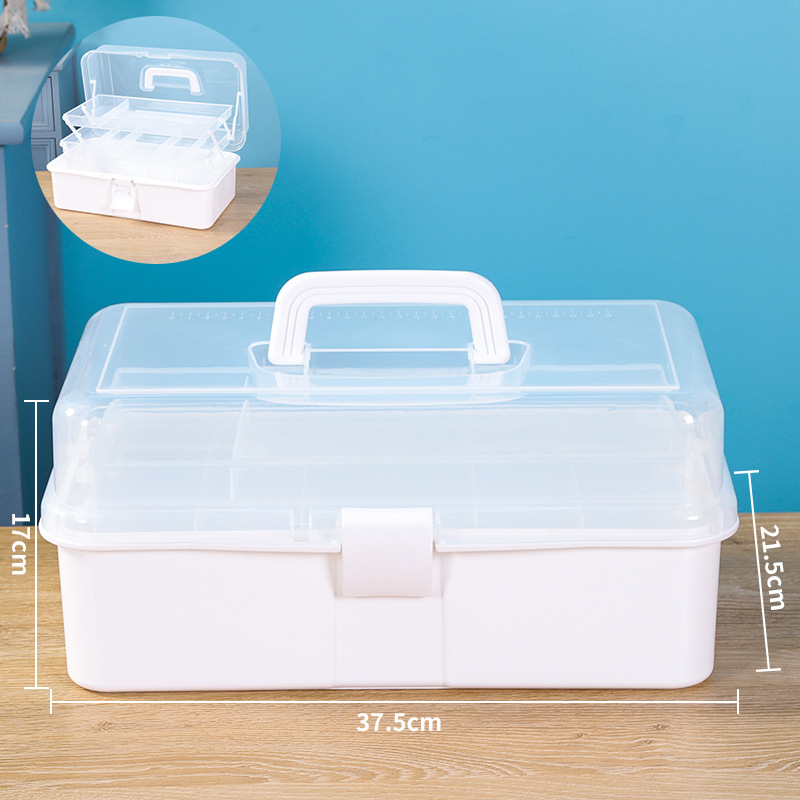 562 3 층 초대형 흰색 38*21.5*17