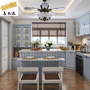 Nanjing Decoration Design Modern Simple Household Whole House Cabinet Open Kitchen Kitchen Cabinet Stove Cabinet