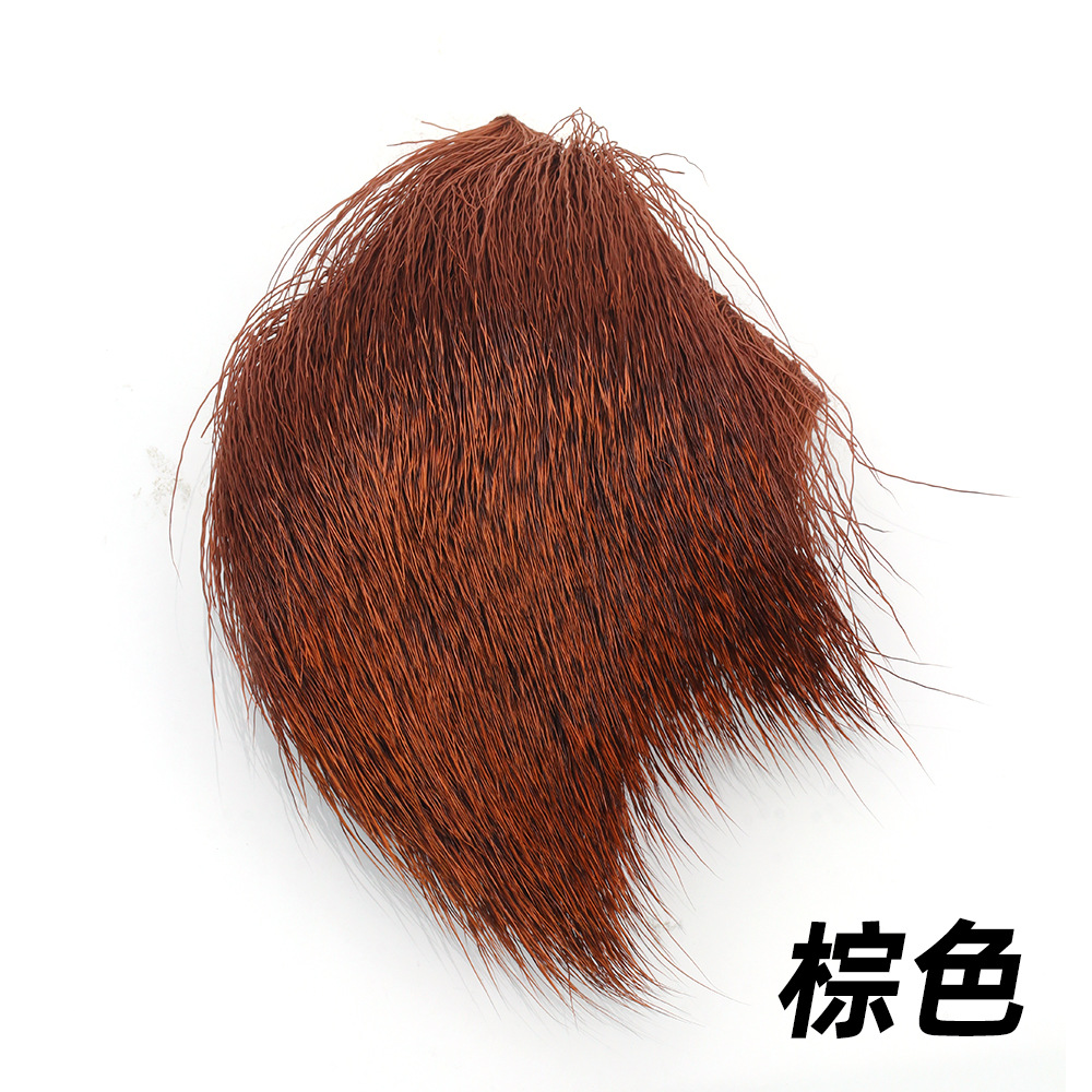 Bloque de pelo de ciervo pesca con mosca Luya cebo material vinculante pelo de ciervo Gancho mosca gancho de pelo material de gancho seco material de gancho 5*5cm