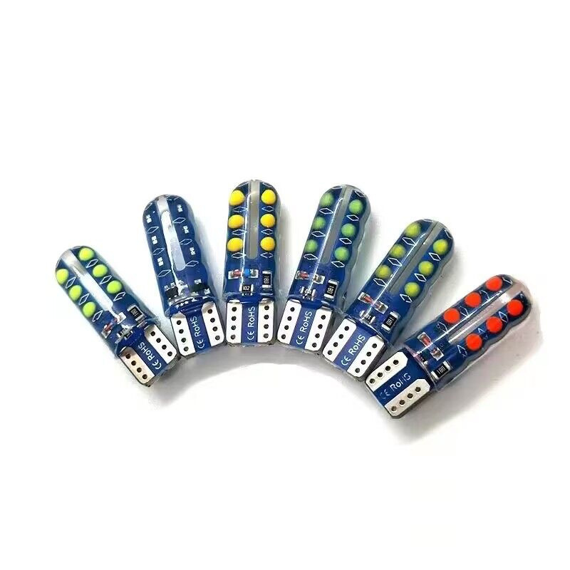 Fábrica directa de nuevos automóviles LED luz de ancho t10 silicona 12smd motor superior luz de ancho luz de lectura luz de instrumento