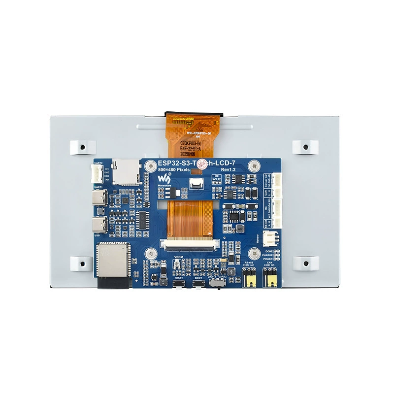 ESP32-S3 7-дюймовая емкостная сенсорная панель разработческая плата с разрешением 800×480, пятиточечный сенсор WiFi Bluetooth