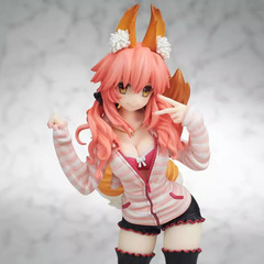 二次元 Fate/EXTRA CCC キャスター リーフォーマル 翡翠前獣耳 カジュアル服 フィギュア オーナメント