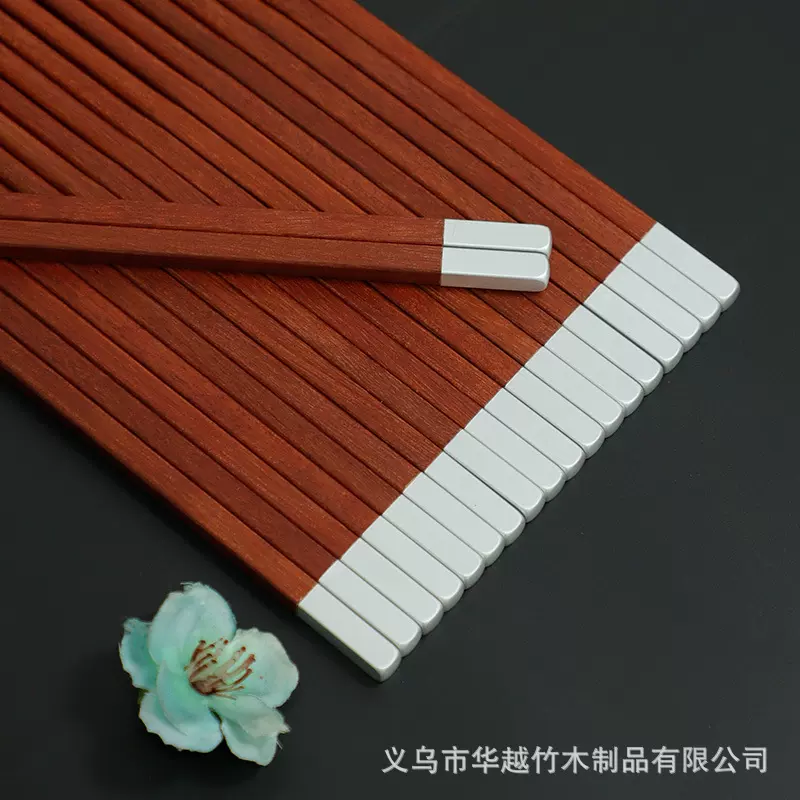 鸡翅木筷子家用批发红檀实木筷子商用中国风餐具礼品筷子