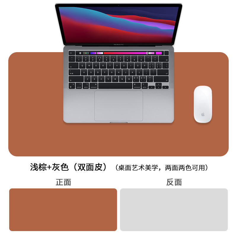 卸売り革マウスパッド超大型ロゴパターンパソコンオフィスデスクパッド防水純色マウスパッド|undefined