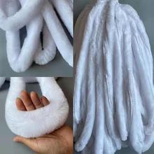 人造毛仿獭兔毛条兔毛条圣诞汉服旗袍门襟袖口包边辅料防獭兔毛条