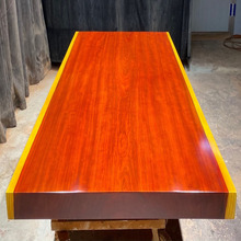 红花梨大板桌书桌巴花红木办公桌会议桌乌金木创意简约实木老板桌