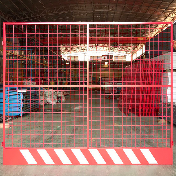 工地施工电梯门井口防护门人货电梯洞口井口隔离栏临边基坑防护栏