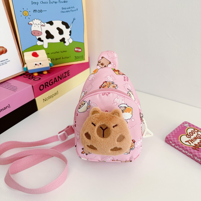 Bolsos japoneses para niños y niñas lindos muñecas de peluche Capibala baby mochila 2025 nuevo bolso para niños
