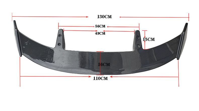 Automobile General Tail Modification Hatchback SUV Top Wing Fixed Wind Wing High Tail Decoration Rear Wing