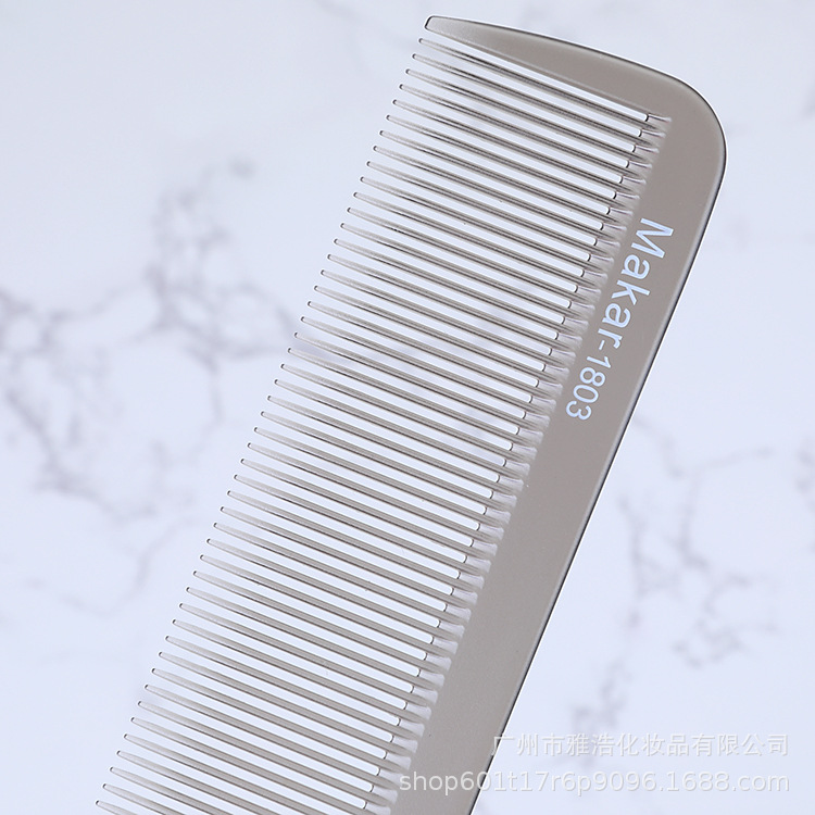 Hairdressing Professional Barber Comb Hair Stylist Special Hair Cutting Men and Women Push Edge Ultra-thin Flat Head Comb Pointed Tail Distribution