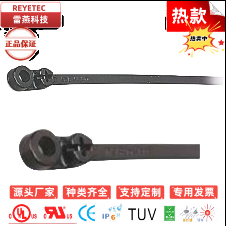 TY354MX_REYETEC耐候尼龙66带螺栓固定式扎带（黑色）