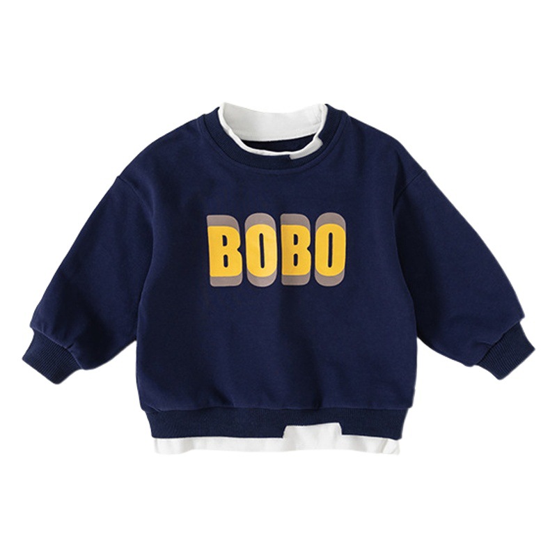 Ropa infantil Youbao, conjunto de dos piezas, sudadera con letras, versión coreana, nueva colección de primavera y otoño, tops para niñas, camisetas tipo jersey para niños