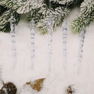 Supply glass ice bar transparent glass ice bar colored ice bar Christmas glass pendant glass crafts