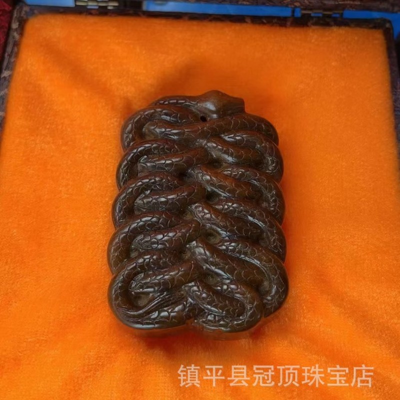 批发高古玉老玉岫玉高仿古董仿古玉器明清战汉岫玉做旧玉佩挂件|undefined