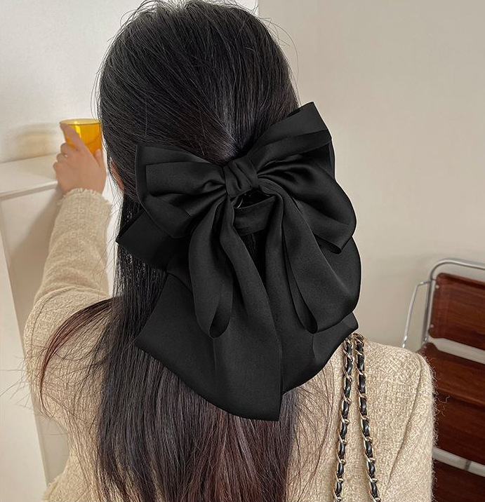 1 Piece Quantity Daily, Street Occasion Women's Sweet Bow Knot Cloth Hair Clip Hair Claws