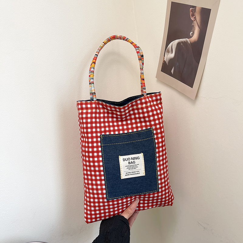 Ins nueva mochila de hombro de doble cara de mezclilla retro americana de doble uso de gran capacidad casual moda bolso de viaje
