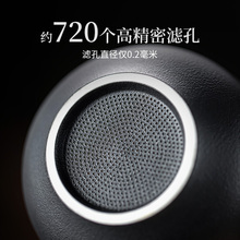 ✅黑陶茶漏茶滤陶瓷茶叶过滤器黑檀木手柄茶隔功夫茶具茶道配