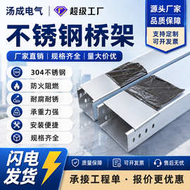 201/304不锈钢电缆桥架线槽200x100梯式槽式隔板盖板电缆桥架