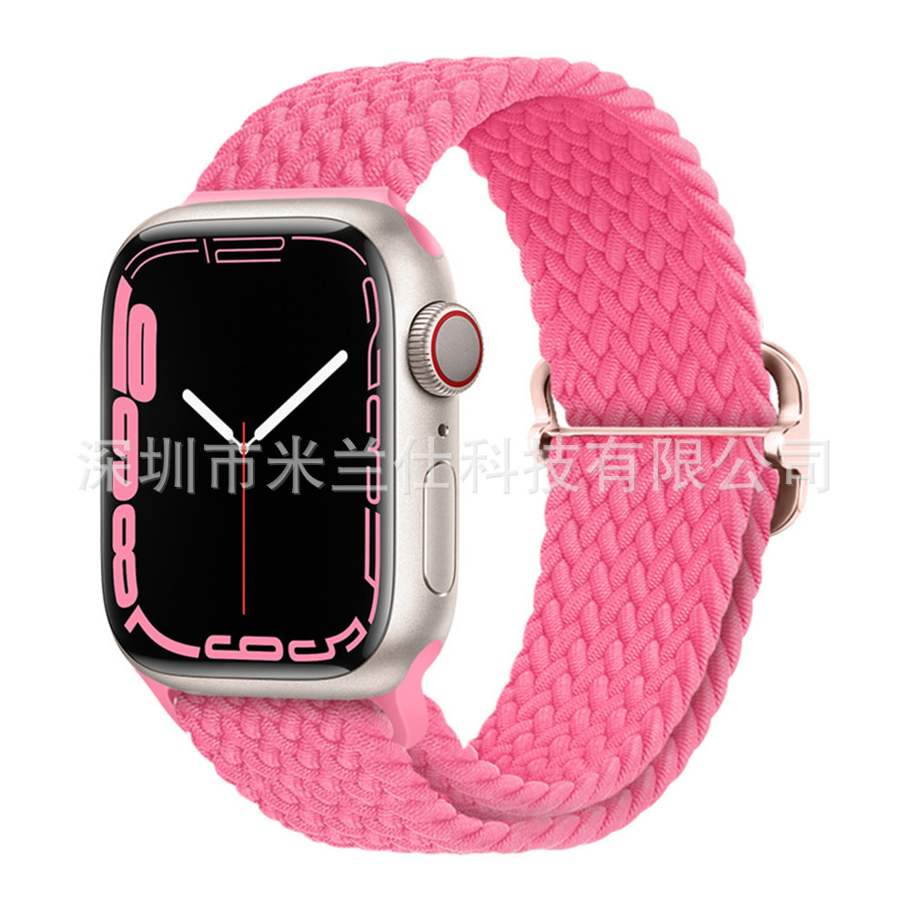 Nylon tejido para Apple iwatch456789 Apple ultra2 hebilla deslizante elástica S9 correa de reloj fabricante
