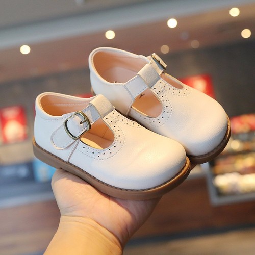 Girls' Leather Shoes  Spring and Autumn New Children's Soft Sole Princess Shoes 1-6 Years Old British Style Leather Shoes College Style Single Shoes