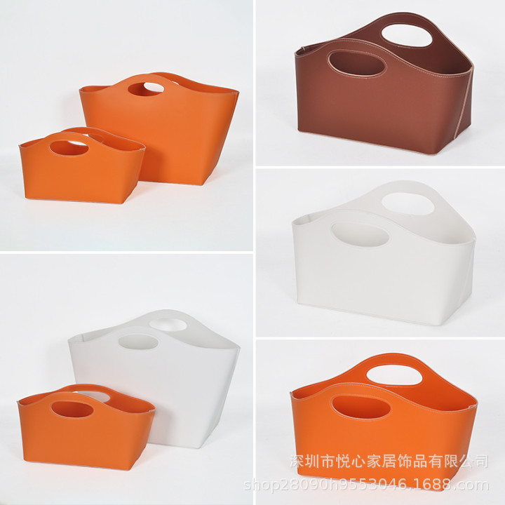 Modern and minimalistic solid color storage system for home use