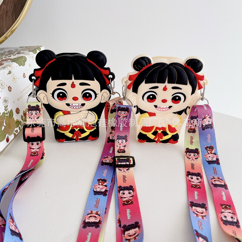 Cartoon Children's Silicone Coin Purse Which Ao Bing Small Bag Cute Crossbody Shoulder Bag Mobile Phone Wallet Silicone Bag Cartoon Children's Silicone Coin Purse Which Ao Bing Small Bag Cute Crossbody Shoulder Bag Mobile Phone Wallet Silicone Bag